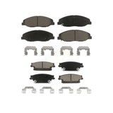 Front Rear Ceramic Brake Pads Kit For 2009-2011 Cadillac STS With Performance Brakes KCX-100490