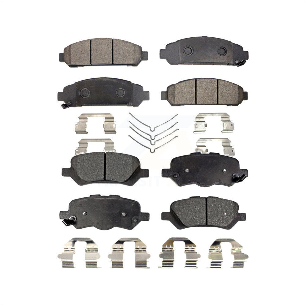 Front Rear Ceramic Brake Pads Kit For 2009-2016 Toyota Venza KTC-100179