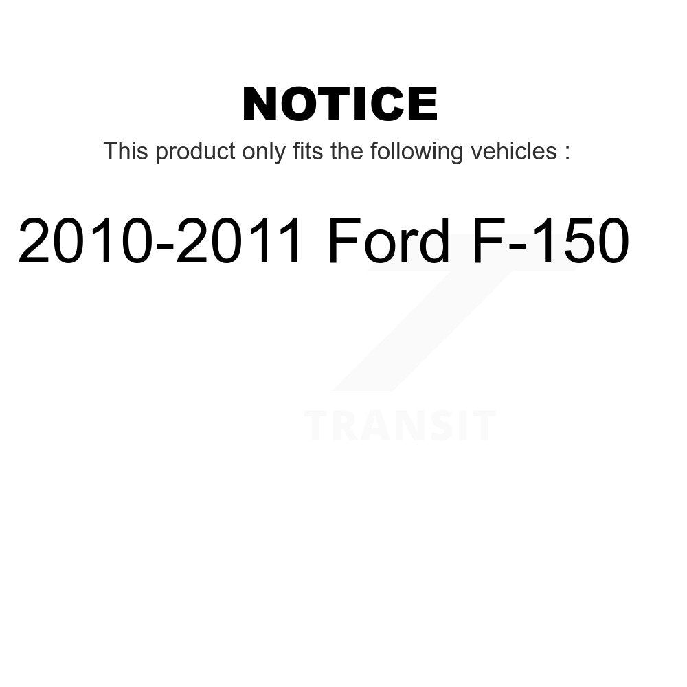Front Rear Ceramic Brake Pads Kit For 2010-2011 Ford F-150 KCX-100459
