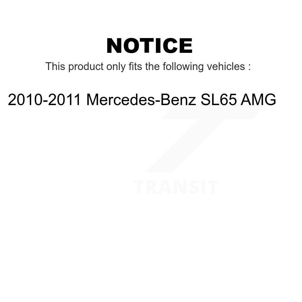Front Rear Ceramic Brake Pads Kit For 2010-2011 Mercedes-Benz SL65 AMG KTC-100513