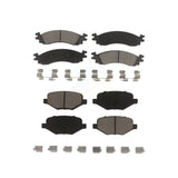 Front Rear Ceramic Brake Pads Kit For 2010-2012 Ford Taurus SHO KCX-100002