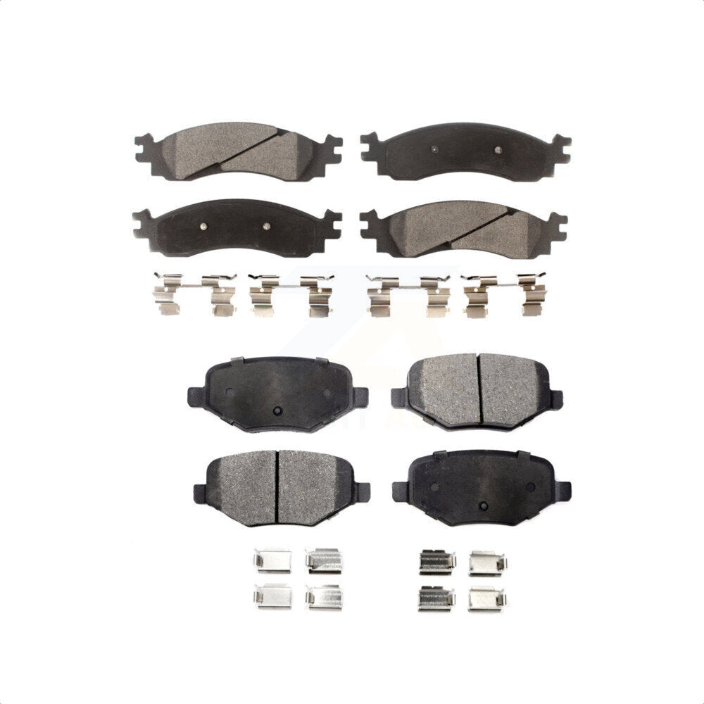 Front Rear Ceramic Brake Pads Kit For 2010-2012 Ford Taurus SHO KTC-100081