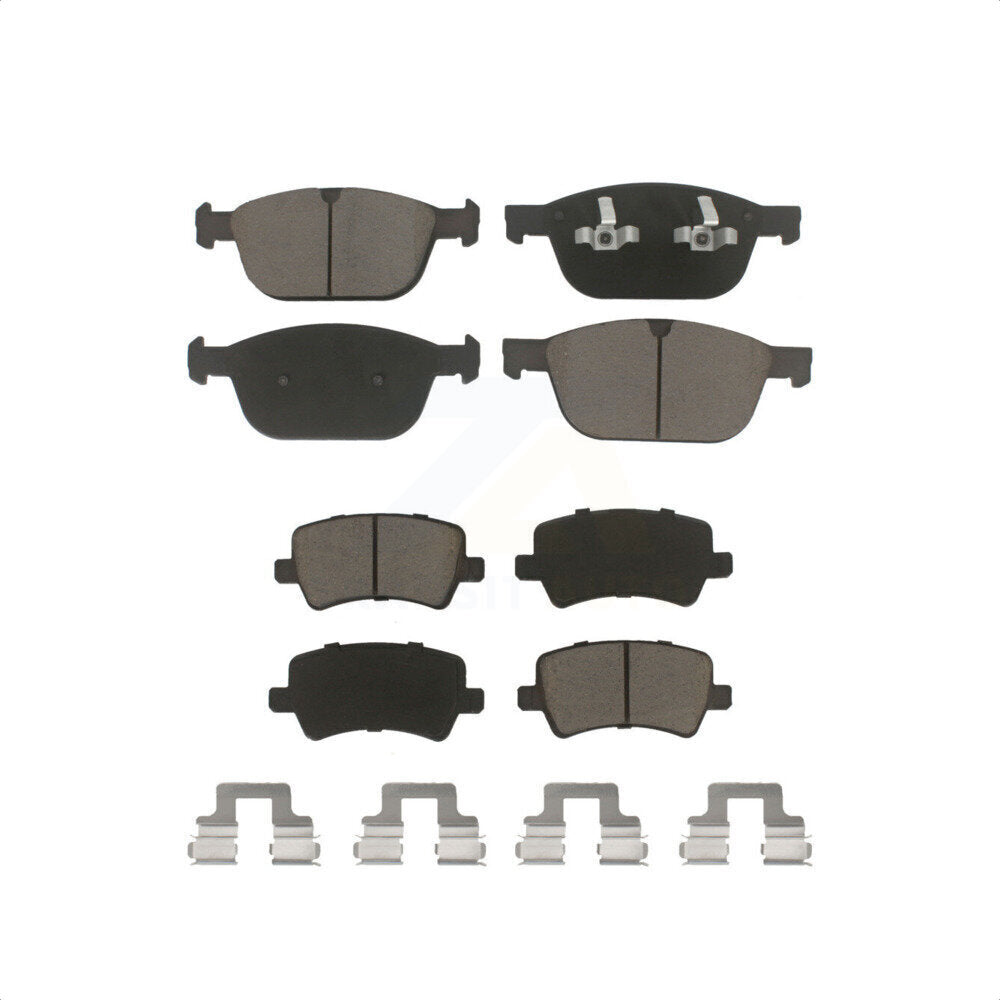 Front Rear Ceramic Brake Pads Kit For 2010-2015 Volvo XC60 KCX-100381