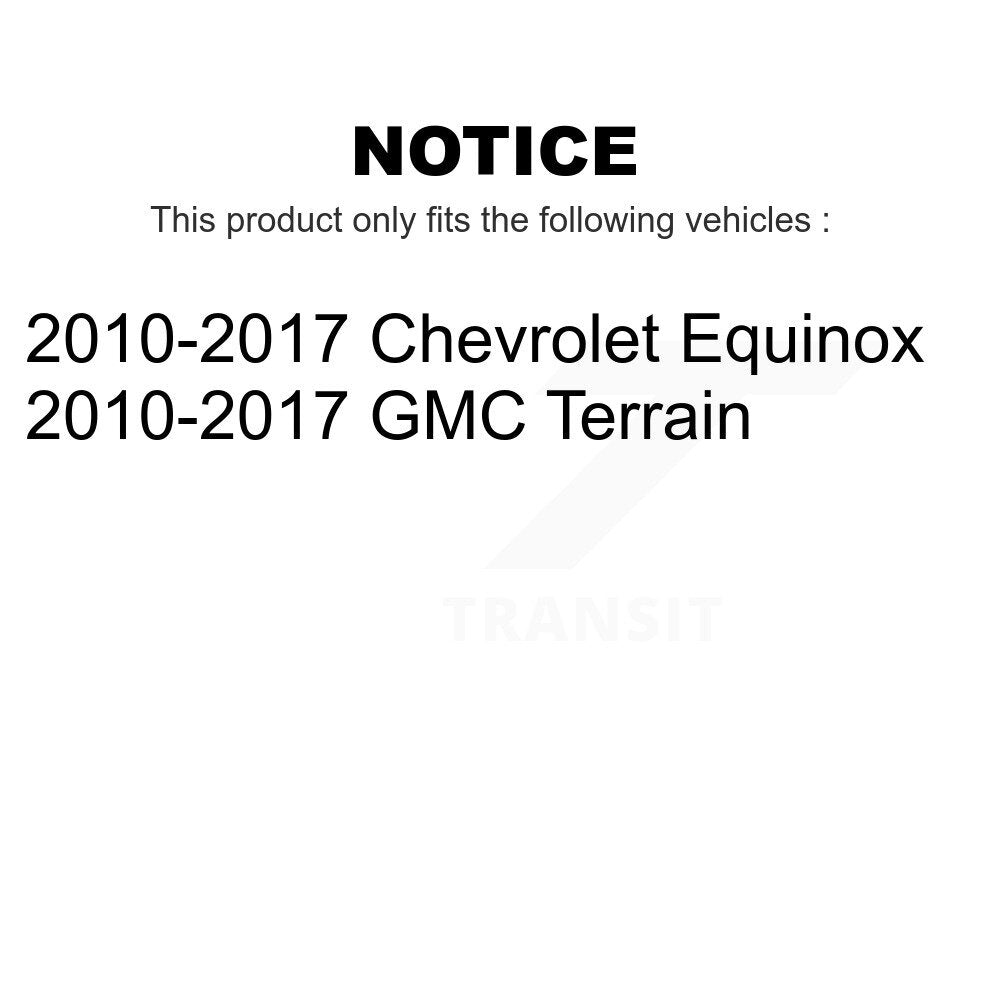 Front Rear Ceramic Brake Pads Kit For 2010-2017 Chevrolet Equinox GMC Terrain KCX-100331