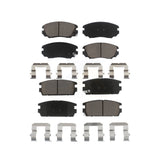 Front Rear Ceramic Brake Pads Kit For 2010-2017 Chevrolet Equinox GMC Terrain KCX-100331
