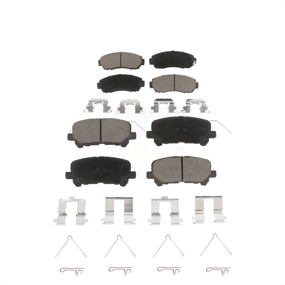 Front Rear Ceramic Brake Pads Kit For 2011-2017 Honda Odyssey KCX-100491