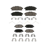 Front Rear Ceramic Brake Pads Kit For 2011-2017 Nissan Quest KCX-100428