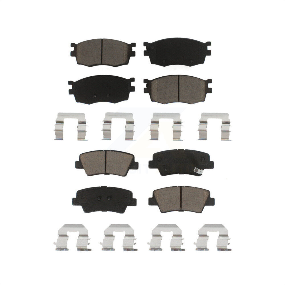 Front Rear Ceramic Brake Pads Kit For 2011 Hyundai Accent KCX-100152