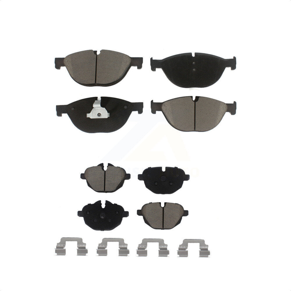 Front Rear Ceramic Brake Pads Kit For 2012-2013 BMW 528i xDrive With Performance Brakes KCX-100010