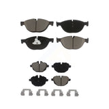 Front Rear Ceramic Brake Pads Kit For 2012-2013 BMW 528i xDrive With Performance Brakes KCX-100010