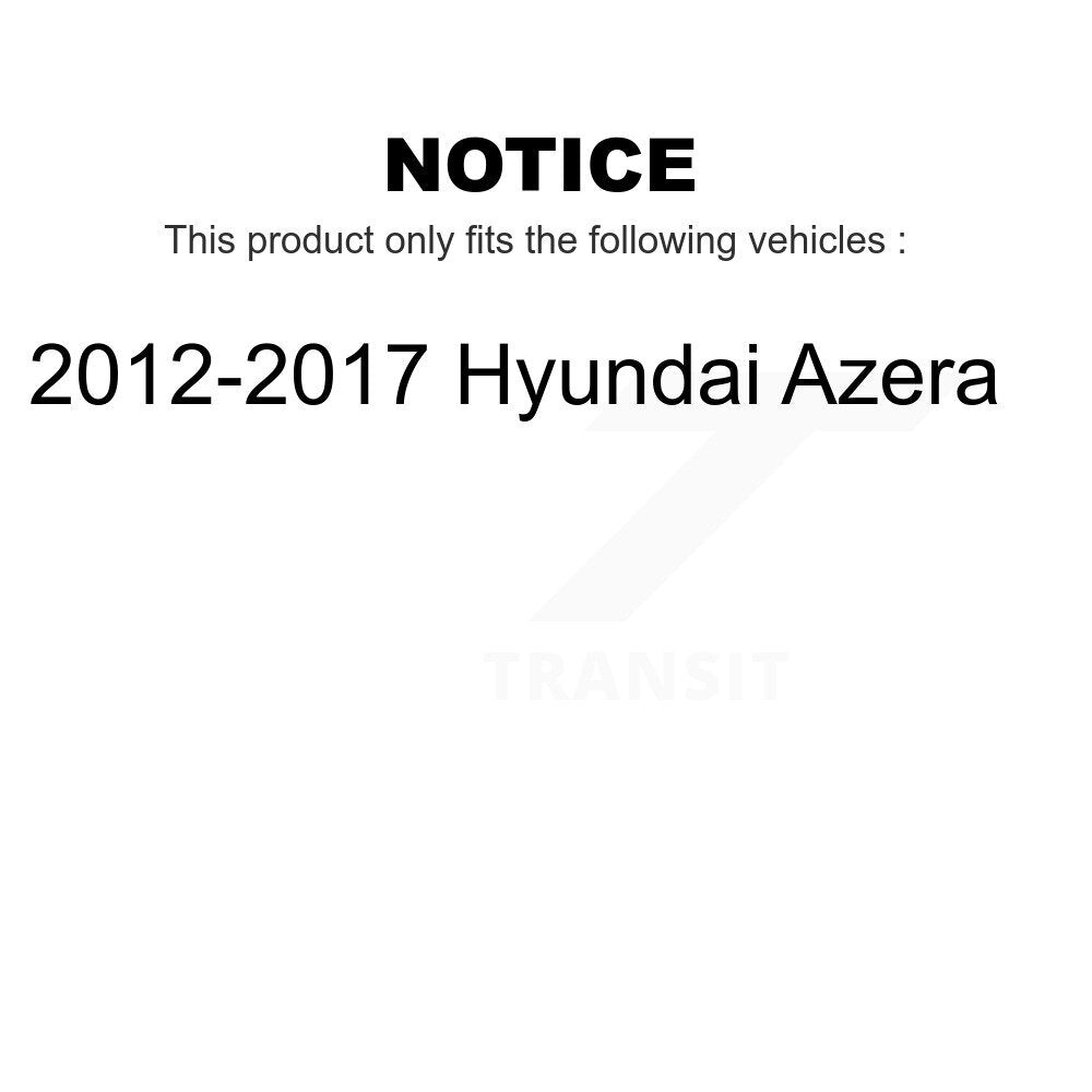 Front Rear Ceramic Brake Pads Kit For 2012-2017 Hyundai Azera KCX-100481