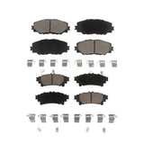 Front Rear Ceramic Brake Pads Kit For 2012-2018 Toyota Prius V KCX-100439
