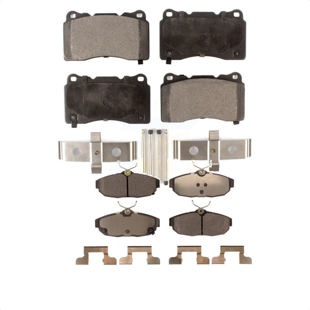 Front Rear Ceramic Brake Pads Kit For 2012 Ford Mustang Boss 302 Shelby GT500 KTC-100009