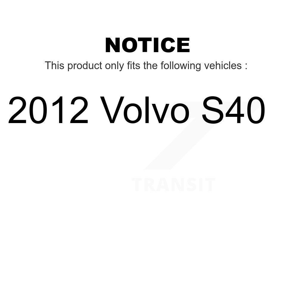 Front Rear Ceramic Brake Pads Kit For 2012 Volvo S40 KCX-100360