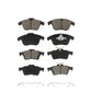 Front Rear Ceramic Brake Pads Kit For 2012 Volvo S40 KCX-100360