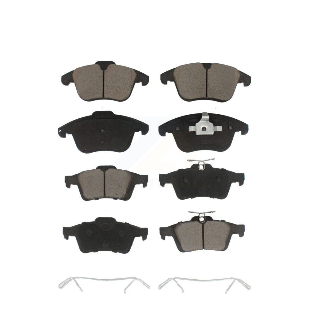 Front Rear Ceramic Brake Pads Kit For 2012 Volvo S40 KCX-100360