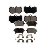 Front Rear Ceramic Brake Pads Kit For 2013-2015 Audi RS5 With Composite Brakes KTC-100607