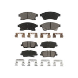 Front Rear Ceramic Brake Pads Kit For 2013-2015 Cadillac ATS With 300mm Diameter Rotor KCX-100410