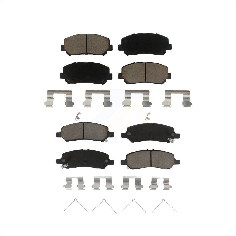 Front Rear Ceramic Brake Pads Kit For 2013-2016 Dodge Dart KCX-100436