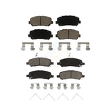 Front Rear Ceramic Brake Pads Kit For 2013-2016 Dodge Dart KCX-100436