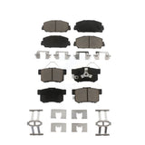 Front Rear Ceramic Brake Pads Kit For 2013-2018 Acura RDX KCX-100131