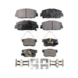 Front Rear Ceramic Brake Pads Kit For 2013-2018 Acura RDX KTC-100283