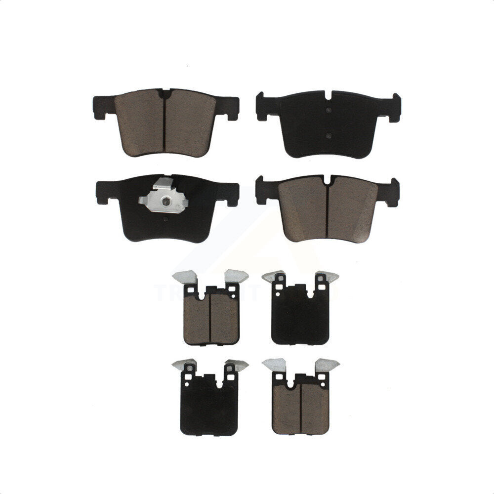 Front Rear Ceramic Brake Pads Kit For 2014-2015 BMW 328i GT xDrive 328d With Blue Painted Calipers KCX-100390