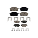 Front Rear Ceramic Brake Pads Kit For 2014-2016 Kia Soul KCX-100470