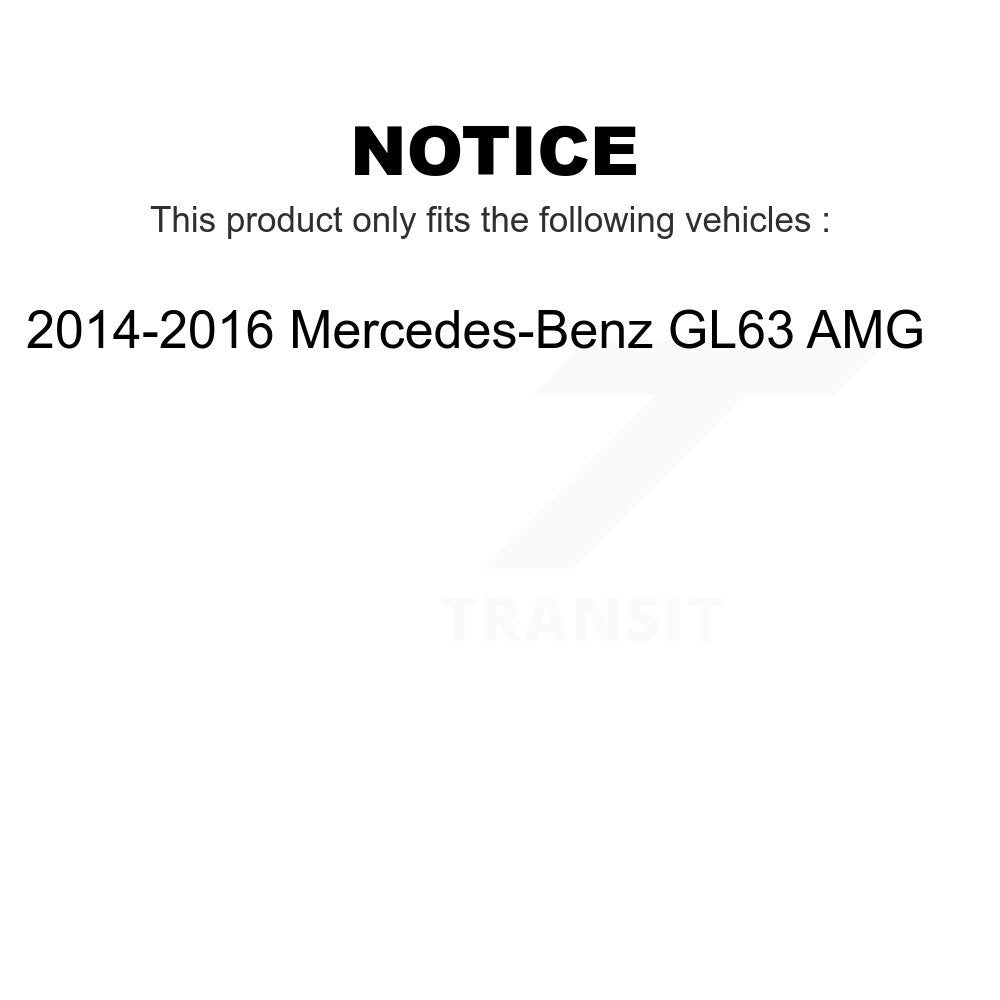 Front Rear Ceramic Brake Pads Kit For 2014-2016 Mercedes-Benz GL63 AMG KTC-100749