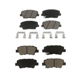 Front Rear Ceramic Brake Pads Kit For 2014-2017 Kia Rondo With Electric Parking KCX-100483