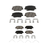 Front Rear Ceramic Brake Pads Kit For 2014-2017 Kia Rondo With Manual Parking KCX-100484
