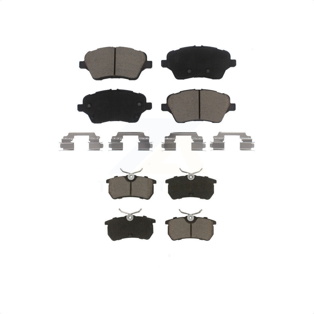 Front Rear Ceramic Brake Pads Kit For 2014-2019 Ford Fiesta ST KCX-100291