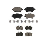 Front Rear Ceramic Brake Pads Kit For 2014-2019 Ford Fiesta ST KCX-100291