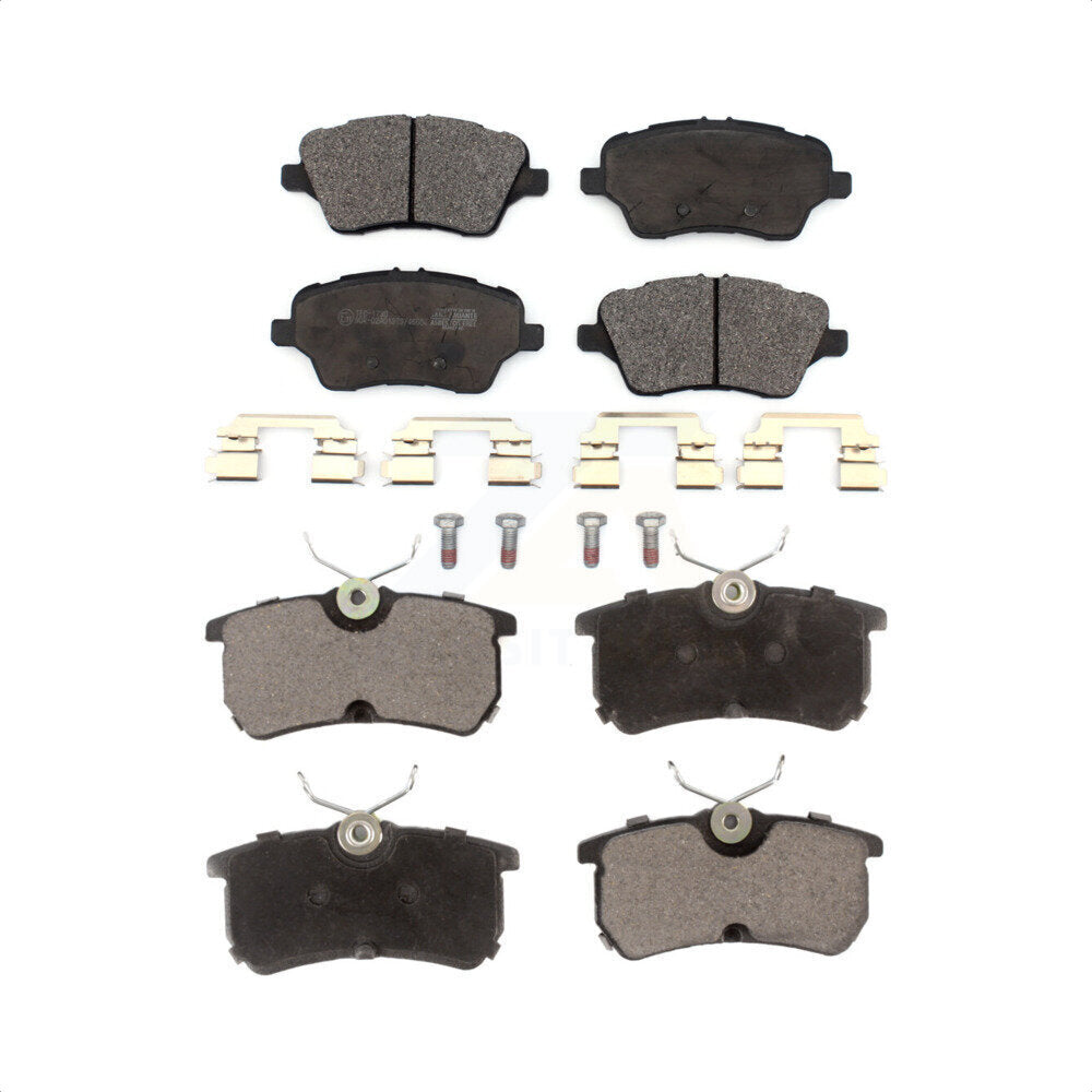 Front Rear Ceramic Brake Pads Kit For 2014-2019 Ford Fiesta ST KTC-100526