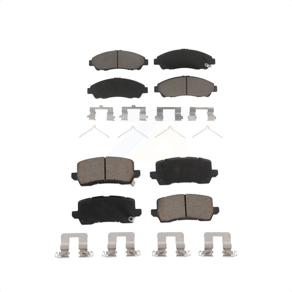 Front Rear Ceramic Brake Pads Kit For 2014-2020 Acura RLX Sport Hybrid SH-AWD KCX-100133