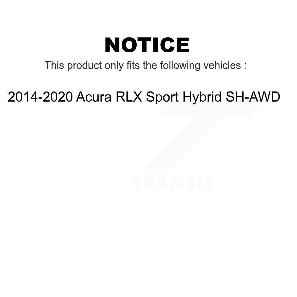 Front Rear Ceramic Brake Pads Kit For 2014-2020 Acura RLX Sport Hybrid SH-AWD KTC-100172
