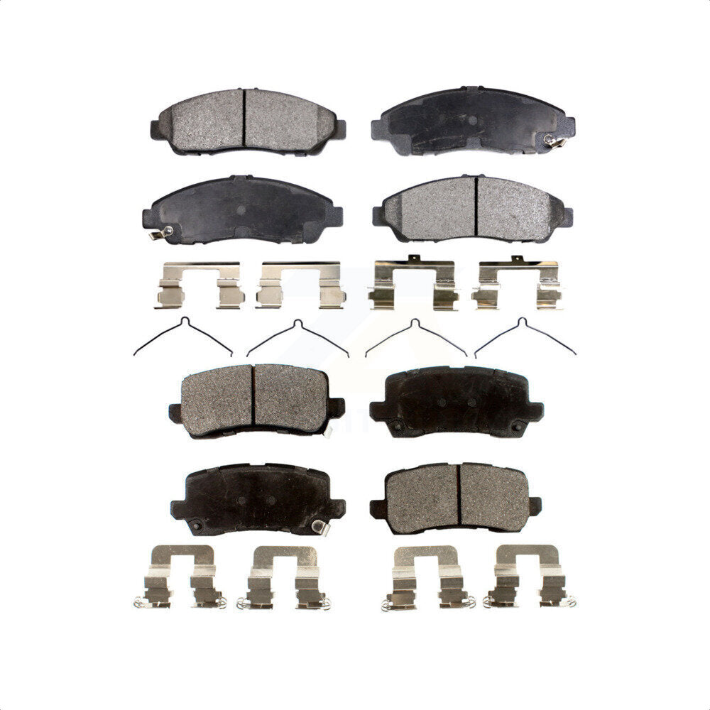 Front Rear Ceramic Brake Pads Kit For 2014-2020 Acura RLX Sport Hybrid SH-AWD KTC-100172