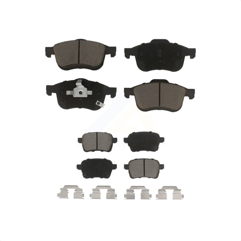 Front Rear Ceramic Brake Pads Kit For 2014-2020 Fiat 500L KCX-100342