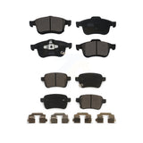 Front Rear Ceramic Brake Pads Kit For 2014-2020 Fiat 500L KTC-100289