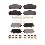 Front Rear Ceramic Brake Pads Kit For 2014-2022 Jeep Cherokee With Dual Piston Caliper KTC-100582