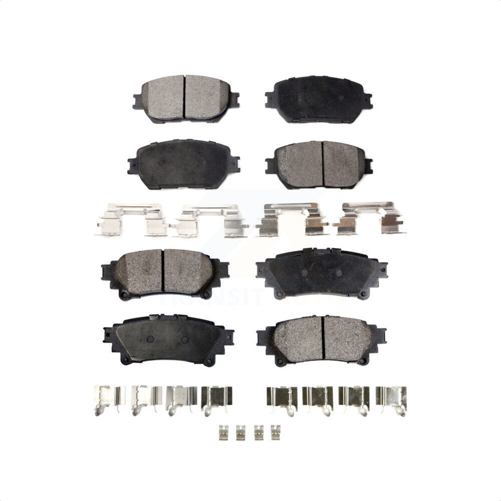Front Rear Ceramic Brake Pads Kit For 2014 Lexus IS250 C F Sport KTC-100461