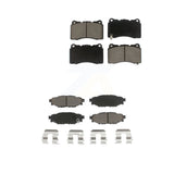 Front Rear Ceramic Brake Pads Kit For 2014 Subaru WRX With 15" Factory Wheels KCX-100108