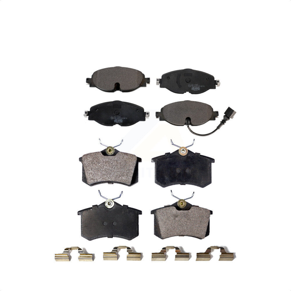 Front Rear Ceramic Brake Pads Kit For 2015-2015 Volkswagen Golf SportWagen KTC-100531