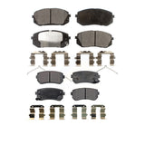 Front Rear Ceramic Brake Pads Kit For 2015-2016 Hyundai Sonata GAS engine With Manual Parking KTC-100306