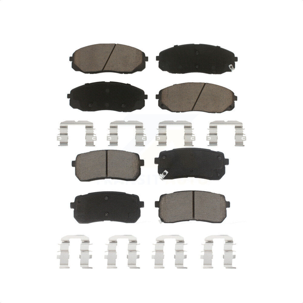 Front Rear Ceramic Brake Pads Kit For 2015-2019 Kia Sedona KCX-100055