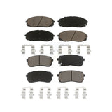 Front Rear Ceramic Brake Pads Kit For 2015-2019 Kia Sedona KCX-100055