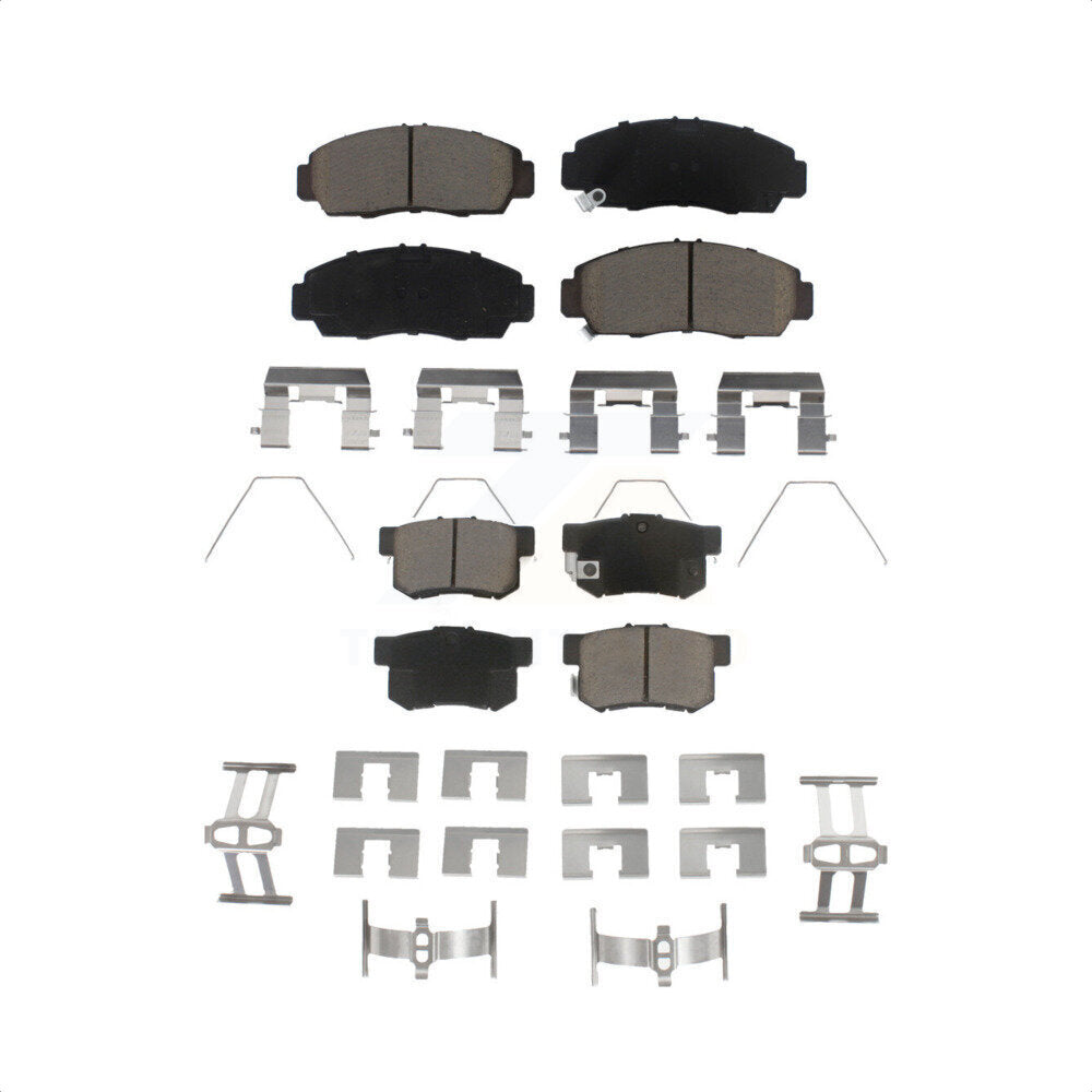Front Rear Ceramic Brake Pads Kit For 2015 Honda Civic Natural Gas KCX-100528