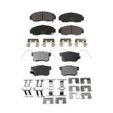 Front Rear Ceramic Brake Pads Kit For 2015 Honda Civic Natural Gas KTC-100225