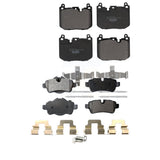 Front Rear Ceramic Brake Pads Kit For 2015 Mini Cooper S John Works with 1.6L With 5 Lug Wheels KTC-100716
