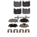 Front Rear Ceramic Brake Pads Kit For 2015 Mini Cooper S John Works with 2.0L With 5 Lug Wheels KTC-100715